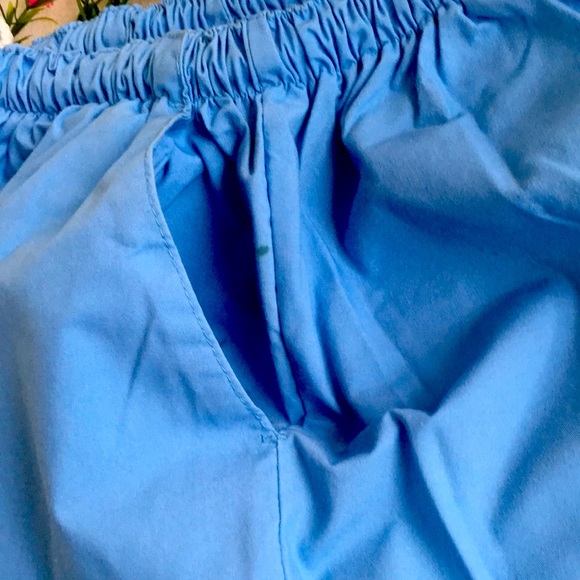 MOBB 5 Pocket Blue Scrub Pants With MOBB Tote Bag - Size Large - Picture 8 of 13